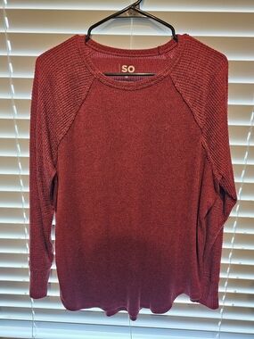 SO Brand Red Knit Sweater